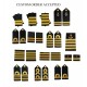 2 Bar Gold Pilot Epaulettes Long Bullion 