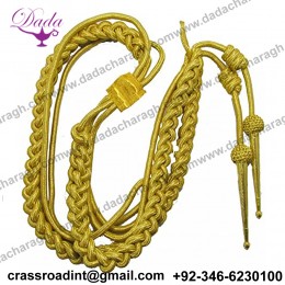 Uniform Store  Shoulder Aiguillette Gold Mylar Army Air Force Navy