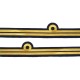 Cuff Rank Sleeve 1 Curl 1 Bar,Gold wire Lieutenant