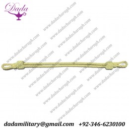 Gold Bullion Officer Army Military Air force Elite Chin Strap Visor Cap Cord