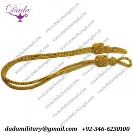 Gold Bullion Twisted Cap Cord,Military Cap Cord,Army Cap Cord
