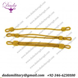 High Quality Military Uniform Cap Cord  Bullion Wire Military Officers Cap Cords