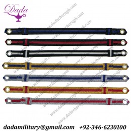 Metallic Silver with Blue Cap Strap