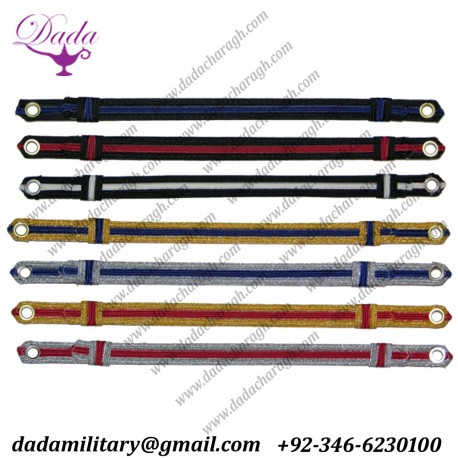 Metallic Silver with Blue Cap Strap