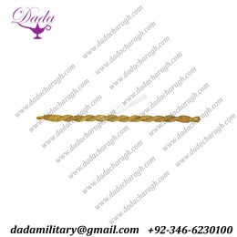 Military Army Officer Gold Bullion Cap Cord
