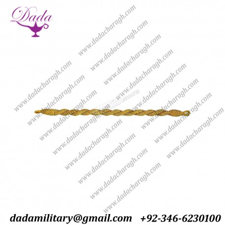 Military Army Officer Gold Bullion Cap Cord