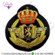 Bullion Patches Belgium Air Force Pilot Hat Badge Wwi Wwii Era Hand Embroidered