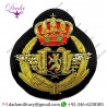 Bullion Patches Belgium Air Force Pilot Hat Badge Wwi Wwii Era Hand Embroidered