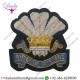 10th Royal Hussars Regiment Wire Bullion Blazer Patch Blazer Badge Wire Bullion Badge