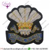 10th Royal Hussars Regiment Wire Bullion Blazer Patch Blazer Badge Wire Bullion Badge