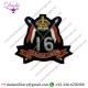 16th ,  5th QUEEN'S LANCERS Blazer Badge Wire Bullion Badge