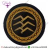 Hand Embroidery Badges Gliding Commission Gold Badge 3 Birds In Circle Bullion Wire-embroidered  Blazer Badge