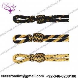 Military Silver Bullion Wire Cap Cord Military Officer Cap Cords Cap Cords & Chin Straps