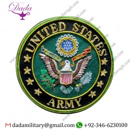 Blazer Patch United States Army Badges New Hand Embroidered Gold Silver Bullion Wires