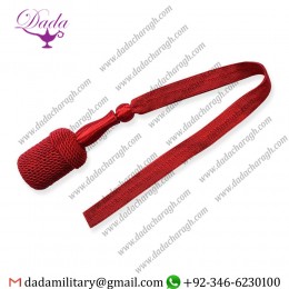 British Royal Tan White Leather Sword Knot White Leather British Sword Knot