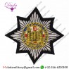 Bullion Badge Royal Dragoon Guards Wire Embroidered Bullion Blazer Badge Army