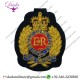 Bullion Badge Royal Engineers Blazer Badge Gold Bullion Wire Hand Embroidery