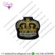 Bullion Patches Black Staff Sergeant Crown, Colour Sgt Mess Dress Badge, Army, Military