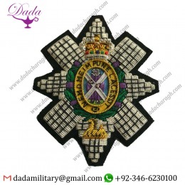 Bullion Patches Black Watch Military Blazer Badge Wire Bullion Badge