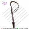 Brown Leather Sword Knot with button Bayonet Knots