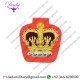 Bullion Patches British Army Dress Braided Wo2 Warrant Officers Crown On Red