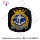 Bullion Patches British Royal Navy Blazer Badge Bullion Wire Hand Made Embroidery 9cm X 10cm