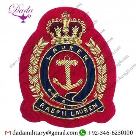 Bullion Patches Bullion Blazer Hand Embroidery Badges