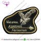 Custom Made Gold Embroidered Embroidery Badges Gold Bullion Wire Badges