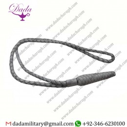 DRESS SWORD KNOT WHITE LEATHER BRITISH SWORD KNOT British Royal Tan White Leather Sword Knot