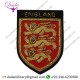 Custom Made Gold Embroidery England Football Team Three Lions Badge Patch 3 Lions Hand Made