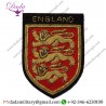 Custom Made Gold Embroidery England Football Team Three Lions Badge Patch 3 Lions Hand Made