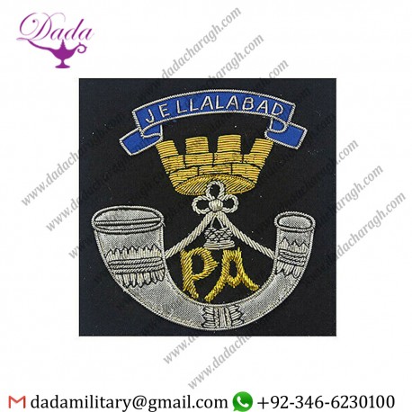 Custom Somerset Light Infantry Gold Wire Bullion Blazer Badge10cm X 10cm