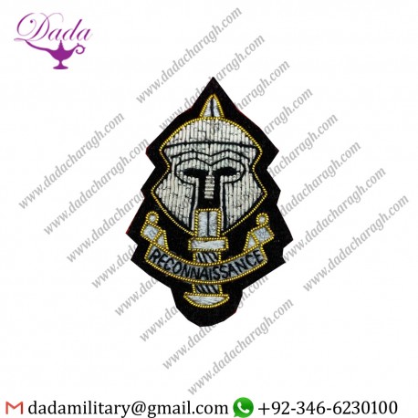 Custom Special Reconnaissance Regiment Hand Embroidered Wire And Bullion Beret Badge
