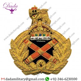 Customized Goldwork Field Marshal Bullion Wire Badge