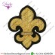 Customized Goldwork Fleur De Lys Blazer Badge