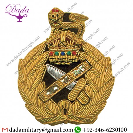Customized Goldwork General Officers Queen Crown Badge