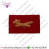 Customized Goldwork Glider Lancasters Mess Dress, Lance Sleeve Badge Red Gold Embroidered