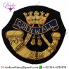 Embroidered Crest Badges  Cornwall's Light Infantry, Blazer Badge Wire Bullion