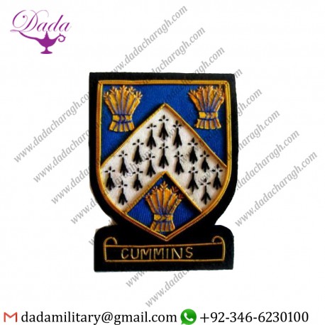 Embroidered Crest Badges Cummins Scottish Clan Name Badge New Hand Embroidered