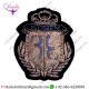 Embroidered Crest Badges Embroidered Blazer Bullion Wire Crest Patch