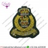 Goldwork Bullion Badge Agc Officers Beret Badge, Adjutant Generals Corps, Army, Military, Green Backed