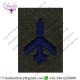 Goldwork Bullion Badge Aircraft Spotter Class Ii - Ra  Blue On Khaki Embroidered Army Cloth Trade Badge