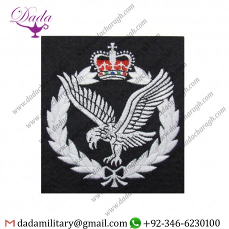 Hand Embroidered Badge Royal Air Corps Blazer Badge