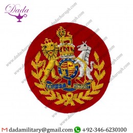 Hand Embroidered Badge Warrant Officer Wo1 Rlc Conductor Badge Of Rank Gold Wire