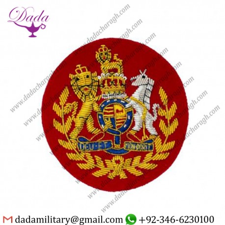 Hand Embroidered Badge Warrant Officer Wo1 Rlc Conductor Badge Of Rank Gold Wire