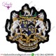 Hand Embroidered Badges Bullion Wire Embroidery Badge