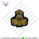 Hand Embroidered Band Harp Badge Black Bandsman Mess Dress Sleeve Patch Army Military Musicians
