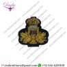 Hand Embroidered Band Harp Badge Black Bandsman Mess Dress Sleeve Patch Army Military Musicians