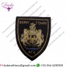 Hand Embroidered Barry Town United Badge Handmade
