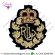 Handmade Badge Bullion Wire Blazer Badge For University